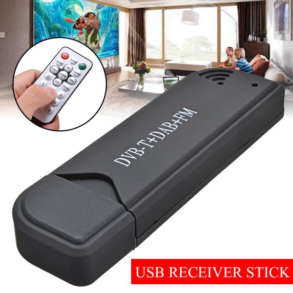 Stick Mini USB Receiver Sticks DVBT DAB FM TV TV TUNER Recorder Kits pour RTL2832U FC0012 RTLSDR ADSB TUNER RECEPIER Stick