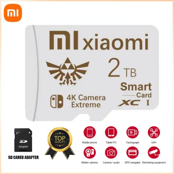 Stick Xiaomi Camera SD Carte 2TB 1TB 512 Go U3 Flash Memory Carte 128 Go Mini Card10 pour la carte mémoire de l'appareil photo 256 Go 128 Go de carte TF Game