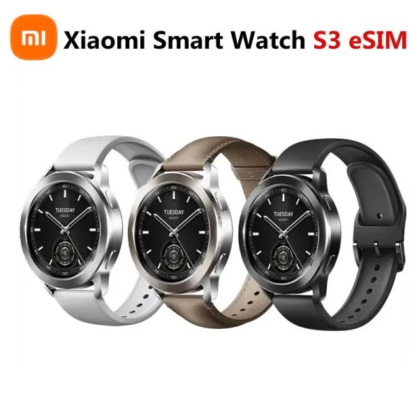 Stick Xiaomi Smart Watch S3 ESIM Appeler Watch Blood Oxygène Tente cardiaque Détection de sommeil 5ATM SPORTS IMPHERPORS