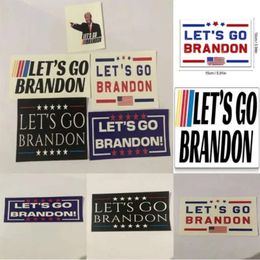 Sticker Go Car Let’s Brandon 200pcs/DHL Truck Bumper Vinyl Decal FJB Slogan FCK Anti Joe Biden Props Decals Windows Water Cups Trump 2024 Paper Stickers S S S S S