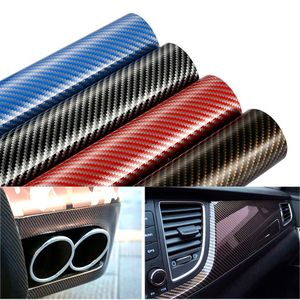 Pegatinas 10/30*100cm 2D High Glossy Carbon Fiber Vinyl Wrap Automobiles Car Motorcycle Diy Sticker Decorative Wrapping Cubierta R230812