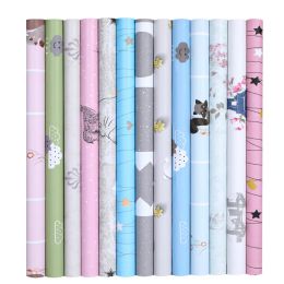 Autocollants 10m Roll Wallpaper For Kids Room étanche et étanche à l'humidité 3D CARIÈTRE ENFANT CHAMBRE MUR Sticker DIY DIY DÉCOR