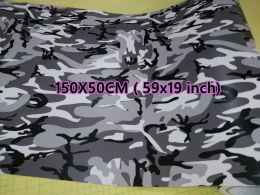 Pegatinas 150x50cm (39x19 ") Ubran Winter Snow Camuflage Wrap Vinyl para automóvil / motor Motor Telephip Covering Skin Pegatinas Auto adhesivo viny