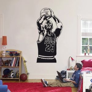 Autocollants 2023New Design Michael Wall Sticker Vinyl DIY DÉCOR DE BASKETBALL DÉCALAGE SPORT SPORT pour les enfants