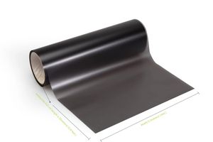 Autocollants 4 rouleaux / lot Matte de voiture fumée noire mat