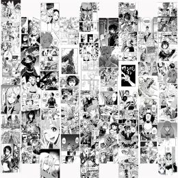 Pegatinas 50 piezas Anime Manga Panel estético para pared Collage Kit elegante impresión decoración de habitación para niños impresiones artísticas de pared para decoración de dormitorio