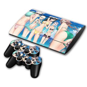Autocollants Anime Girls Nouveau jeu pour PS3 Super Slim 4000 Sticker Skin Sticker Vinly Skin Sticker 2 Controller Skins TNPS3S40000654