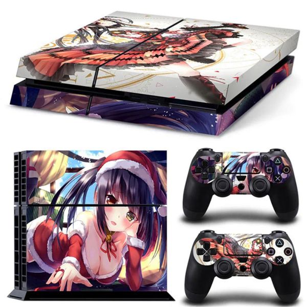 Autocollants anime gilrs accessoires de jeu en vinyle autocollant couverture de couverture de couverture de couverture de couverture pour PS4