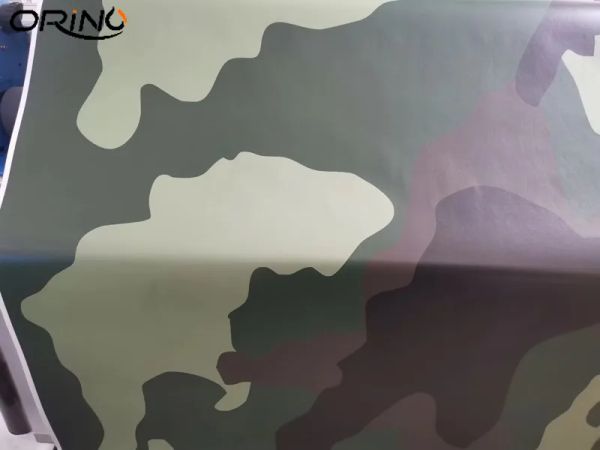 Pegatinas Ejército Green Jumbo Camuflage Vinyl Car Wrap Película Diy Adhesivo Adhesivo Foil envolvente con burbujas de aire 3330