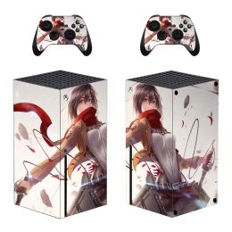 Stickers vallen aan op de Titan Skin Sticker Decal Cover voor Xbox Series X Console en 2 controllers Xbox -serie X Skin Sticker Vinyl