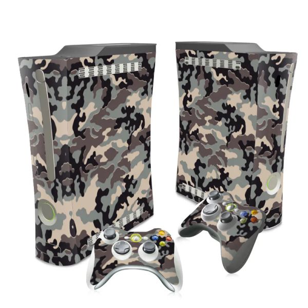 Autocollants Camo Game Console Sticker pour Xbox 360 Fat Vinyl Decal Skin Wholesale