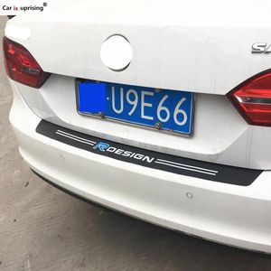 Autocollants Couvercles autocollants de pare-chocs de style carbone Carbone Carbone pour Volvo XC60 XC90 S60 S80 S40 V60 V40 Stickers de décalcomanie en vinyle