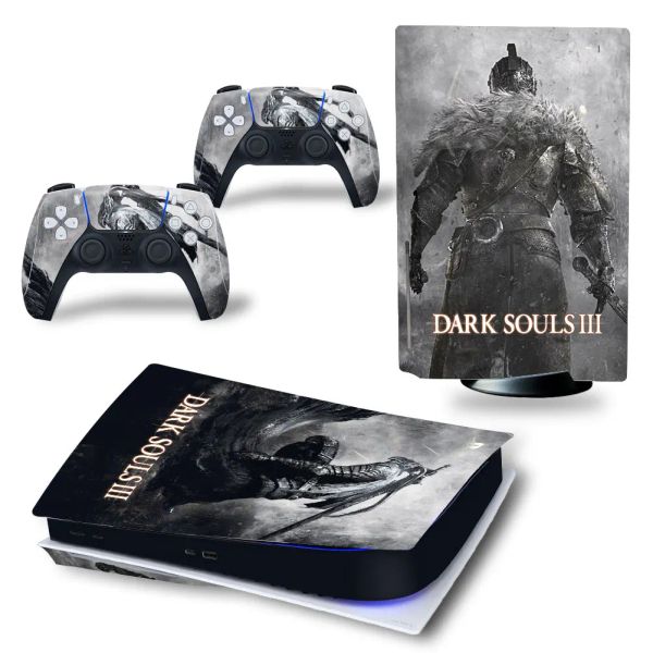 Autocollants Dark Souls 3 Skin de contrôleur personnalisé en gros pour PS5 Console Controller Skins Sticker # 3749