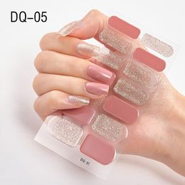 Stickers Decals 1pc Volledige dekking Nail Sticker Beauty Glitter Designs Adhesive Wraps Series DIY Ongle Manicure Slider Art Decoration Tools 230628