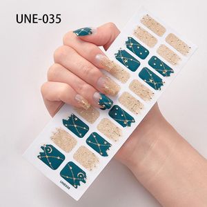 2024 Nail Art Stickers - 22 Posts/Sheet, Colorful UV Gel Polish Wraps for Full Cover Manicure