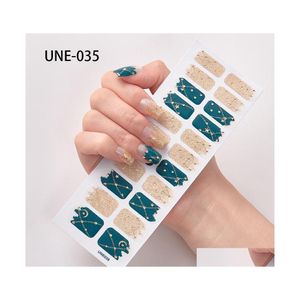 Stickers stickers 22 posts/1 vel nagelkunst uv gel polish wikkelt strips fl Er colorf manicure tool drop levering gezondheidsschoonheid salon dhxym