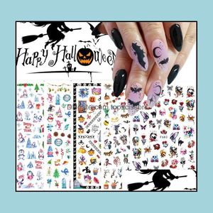 Stickers stickers Nail Art Salon Health Beauty Christmas Halloween Set 3d Zelfklevend voor vrouw