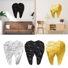 Autocollants Soins dentaires dentaire en forme acrylique Murre Mall Autocollants Dentiste Clinic Stomatology 3D Wall Art Decal Orthodontics Office Decor