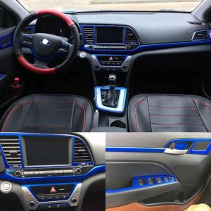 Autocollants pour Hyundai Elantra AD 20162019 autocollants de voiture auto-adhésifs autocollants et décalcomanies de voiture en vinyle en Fiber de carbone accessoires de style de voiture76563