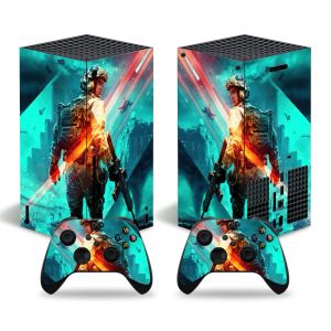 Stickers Game Battlefield 2042 Couvercle de décalcomanie autocollant Skin Xsx pour la console Xbox Series X et 2 CONTRÔLER