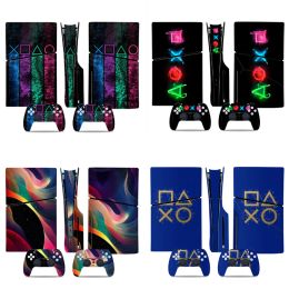 Autocollants GameGenixx PS5 Slim Disc Skin Sticker Geométrie Protection en vinyle COUVERTURE EN VINYL