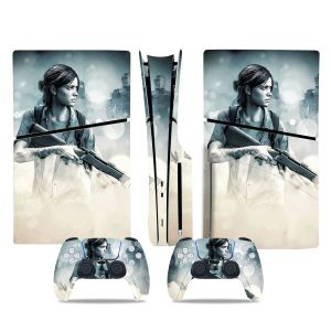 Autocollants GameGenixx PS5 Slim Disc Skin Sticker Cool Design Vinyl Decal Cover Full Set pour la console de disque Slim PS5 et 2 Contrôleurs