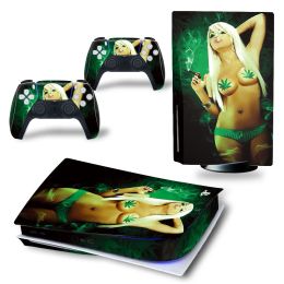 Stickers Girls Vinyl Decal Skin Sticker voor PS5 Disk Digital Controller PlayStation5 Console Case Controller Skin Sticker