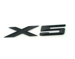 Stickers Gloss Black "X 5" Number Trunk Letters Badge Emblem Letter Sticker voor BMW X5