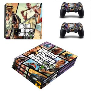 Stickers Grand Theft Auto V GTA 5 PS4 Pro Skin Sticker Decals Cover voor PlayStation 4 PS4 Pro Console Controller Skins Vinyl