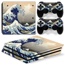 Stickers Great Wave 5620 PS4 Pro Skin Sticker Sticker Cover voor PS4 Pro Console en 2 controllers PS4 Pro Skin Vinyl