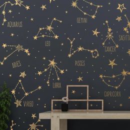 Pegatizas Constelaciones zodíacas y calcomanías de estrellas Grandes calcomanías de vinilo Murales Decoración de habitaciones Envío gratis 2152