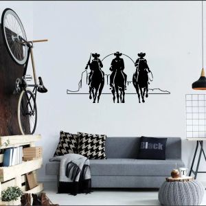 Stickers Paardrijden Muurstickers Voor Woonkamer Interieur Decor 3 Cowboy Decal Dier Wild West Muurschilderingen Hot Posters DW4626