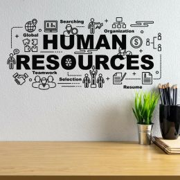 Stickers Human Resources Kantoor Selectie Teamwerk Muurstickers Vinyl Interieur Kunst Decoratie Zakelijke Kamer Muursticker Behang A958