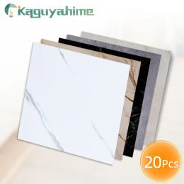 Stickers kaguyahime 20 stcs/perceel 30*30 cm pvc vloerstickers self -adhesive imitatie marmeren 3D muur stickers waterdichte badkamerstickers