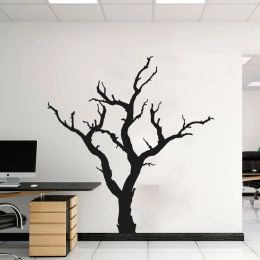 Stickers Large Spooky Dead Tree Wall Sticker Living Room Kids Room Branch Forest Wildlife Woodland Wall Decal Bedroom Vinyl Home Decor