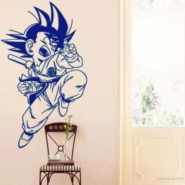 Pegatinas Manga Anime Wall Wall Pegatina hijo Goku Vinyl Decal Interior Interior Decoración de dormitorio Interior Arte Palacé de puertas Housewares Joy1019
