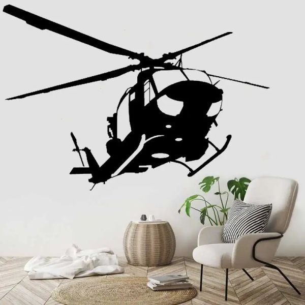 Pegatinas de aviación militar, pegatina Bell 412, helicóptero, habitación, dormitorio, decoración del coche, pegatina de pared de vinilo FJ25