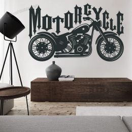 Stickers motorfiets vinyl muurstickers rijden met stijl motor muurtattoo retro autocycle stickers jongens slaapkamer decoratie muurschildering C758