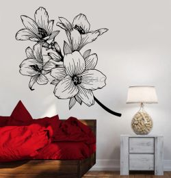 Autocollants nouveaux design en vinyle mural mural belles fleurs branche jardin gardien décor de maison sommiers amovibles autocollants cadeau amovible yy670