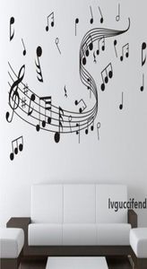 Stickers van de muren muziek symboolpatroon muurpaster diy hand geschilderd behang kunstdecoratie sticker sticker sticker sticker slaapkamer hoge quali2131469