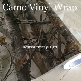 Autocollants Realtree Ambuscade Military Camo Vinyl Enveloppe pour la wrape Style avec libération d'air Mossy Oak Tree Leaf Camouflage Sticker Sticker 1,52 x
