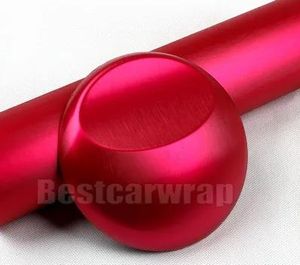 Autocollants en vinyle chromé mat brossé Rose Rose pour emballage de voiture avec brosse sans bulles d'air revêtement d'aluminium de style d'emballage de voiture: 1.52*20 M/rouleau 5x66f