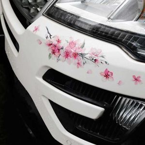 Stickers Sakura Flower Sticker Love Pink Vinyl Decal Bumper Window Auto Modificatie Styling Accessoires R230812