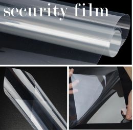 Autocollants Sécurité Film Sécurité transparente Protection claire en vinyle pour la fenêtre Verre de fenêtre Protéger la taille 1,52x30m Rouleau (5x100ft)