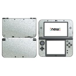 Autocollants brillant Silver Bling Glitter Vinyl Skin Sticker Protector pour Nintendo New 3DS XL LL SKINS Autocollants