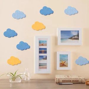 Autocollants Simple Felt Small Cloud Wall Sticker Children's Children's Room Decoration Kindergarten Photo Display Message Board Decor Decor Wallpaper