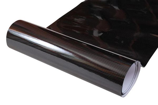 Autocollants Ultra Gloss 6D Enveloppe de vinyle en fibre de carbone comme le vrai carbone avec bulle à l'air à basse collue à basse collue 3m Qualité 1,52 * 20m 5x65ft