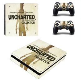 Stickers Uncharted PS4 Slim Stickers Play Station 4 Skin Sticker Decals voor PlayStation 4 PS4 Slim Console Controller Skin Vinyl