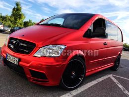 Stickers Union Red Satin Chrome Car Wrap Film met luchtbel gratis voor luxe voertuig / vrachtwagenafbeeldingen over foliemaat 1.52x20m / roll