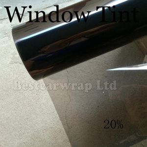Autocollants VLT 25% Film teinté Wiindow Film solaire Film d'isolation thermique UV haute résistance pour la Protection du verre de voiture taille 1.52x30M 4.98X98FT